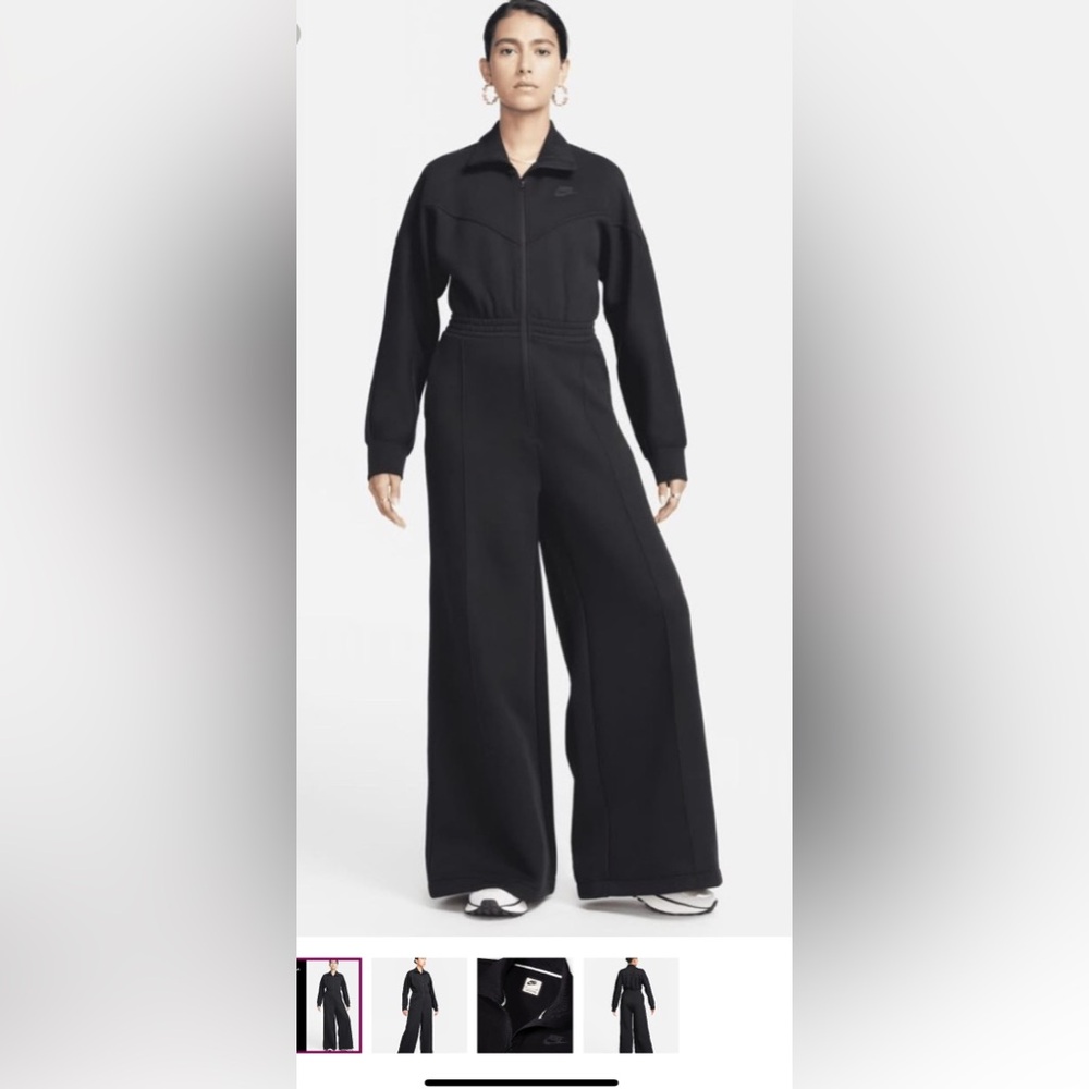 Nike Black Full-Zip Jumpsuit great condition without tags